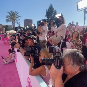 Elizabeth Chihaia Instagram - Barbie Premiere and After Party 💗

Glam by @beautybyjett 
Dress by @pajtimraci