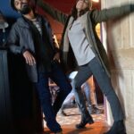 Elizabeth Henstridge Instagram - disguise chic brought to you by #models new episode of #suspicion out today ❤️‍🔥 @kunalkarmanayyar @galicecampbell #bts