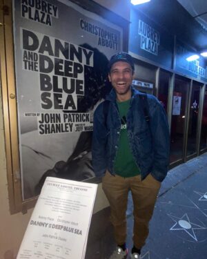 Elizabeth Henstridge Instagram - Got to see Danny and the Deep Blue Sea directed by JEFF WARD 🗣️🗣️🗣️ on its second night and already it was WOWOWOWOWOW. Couldn’t be more proud of you JW, you poured your heart and soul into it and it shows. I still wake up thinking about it.

Chris Abbott and Aubrey Plaza are perfection.

Not enough words to express but ugh YES, @jjward12 YOU DID IT.