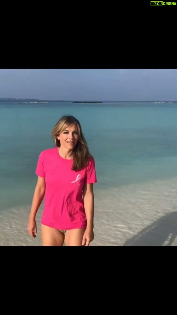 Elizabeth Hurley Instagram - I’ve been wearing Barbie pink for 28 years as Global Ambassador for @esteelaudercompanies Breast Cancer Campaign. Thank you to my wonderful friend, and breast cancer survivor, @ann_caruso for finding all the pink dresses and for putting this reel together #timetoendbreastcancer #elcambassador 💗💗💗💗💗
