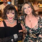 Elizabeth Hurley Instagram – Three cheers for the divine @joancollinsdbe 💗💗💗 So excited to read her memoirs Behind the Shoulder Pads 💗💗💗💗