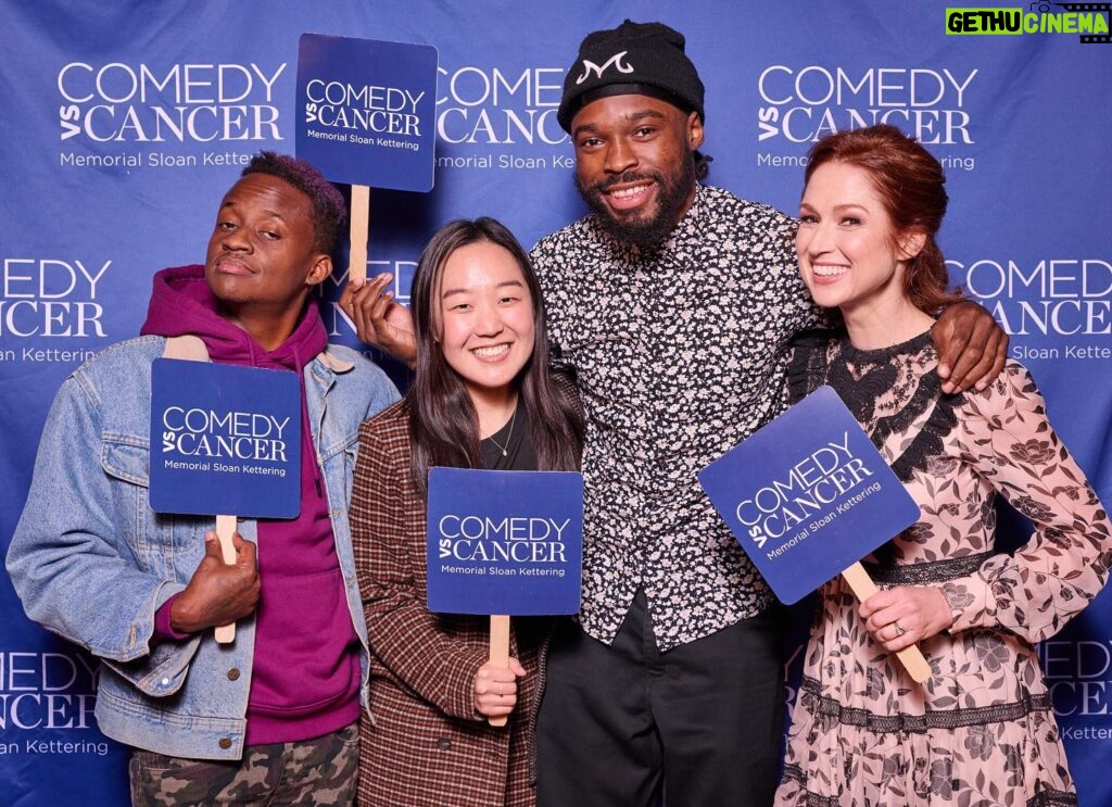 Ellie Kemper Instagram - An inspiring, informative, and very funny night raising money for blood cancer research with @comedyvscancer. Honored to be included, and thank you to @yedoye_ , @karencheee, @ryanhamiltone, @danielsimonsencomic, @emmyblotnick, @noredavis, Dr. Anthony Daniyan, @jenrogershere, Nicole Siegel Kroll, and everyone at @memorialsloankettering for making the night possible. There is still time to give! Link in bio.