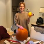 Ellie Kemper Instagram – Here I am doing my thing, carving blood-chilling Jack O’Lanterns like it’s just another Sunday 😱