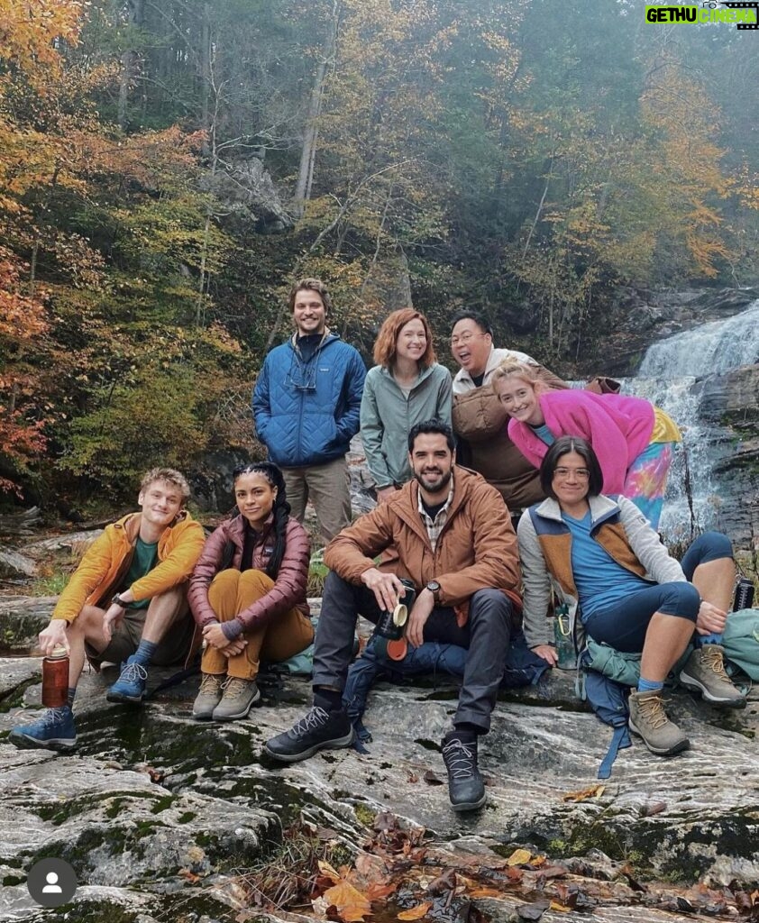 Ellie Kemper Instagram - Oh nothing to see here, it’s just me hanging out in raw nature with my cool friends, OK?! #HappinessForBeginners coming to you this summer on @netflix !!!
