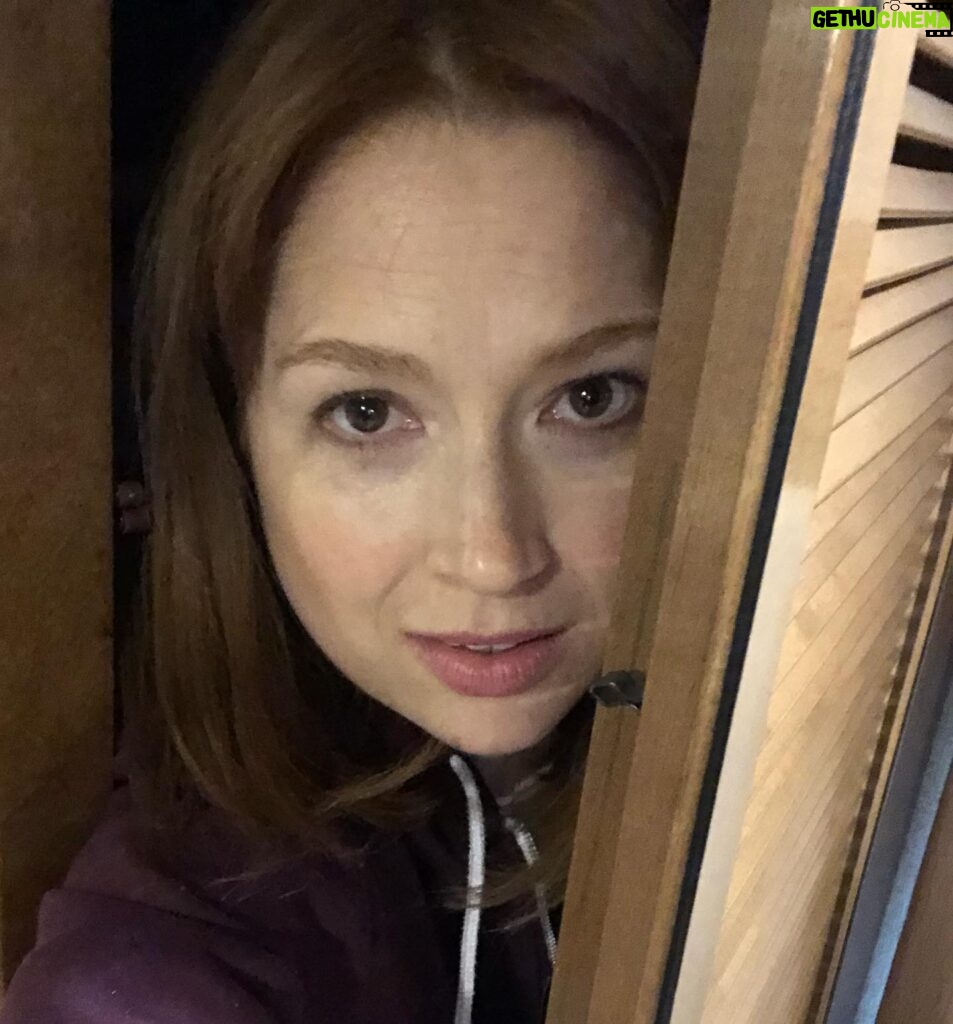 Ellie Kemper Instagram - “Self-Reflection, or, a dummy taking pictures of herself in her trailer on the set of Untitled Home Alone movie”