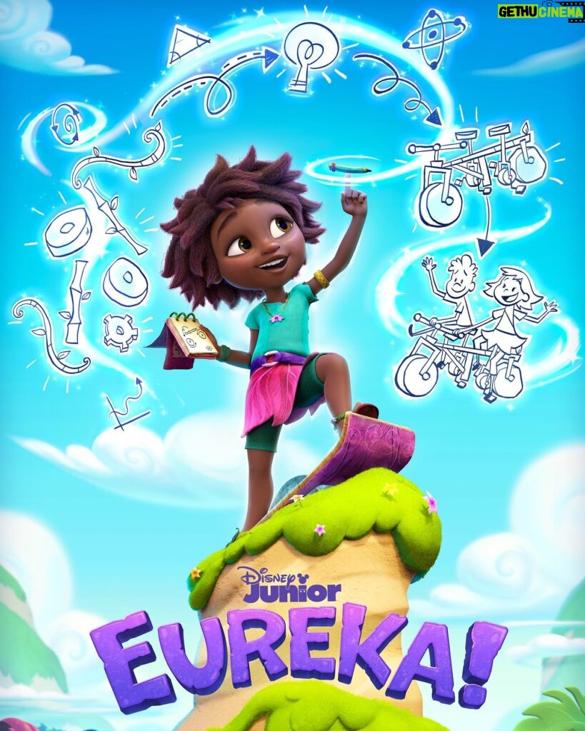 Ellie Kemper Instagram - I am SO excited to be a part of the voice cast for #DisneyJuniorEureka!!! This fabulous show about a young girl inventor living in prehistoric times premieres TODAY on @disneyjunior and @disneyplus. I play “Chee,” the cave librarian whose sense of style is infinitely sharper than my own. Whoo hoo EUREKA!