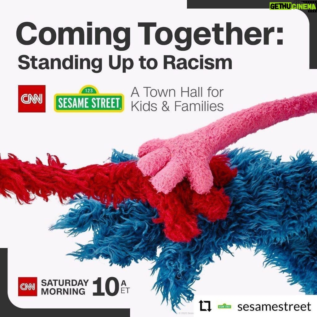 Ellie Kemper Instagram - Thank you, @sesamestreet! Tune in Saturday morning to @cnn at 10am ET for a special town hall meeting. The show will talk to families about racism, the recent nationwide protests, and embracing diversity.