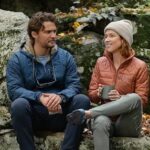 Ellie Kemper Instagram – Guys, I’m….leaving society to start a utopian community in the forest with @lukegrimes. Jk jk these are pics from our movie #HappinessForBeginners!! Directed by goddess @vwight22 and streaming JULY 27 on @netflix 🥾❤️🍁😊😊