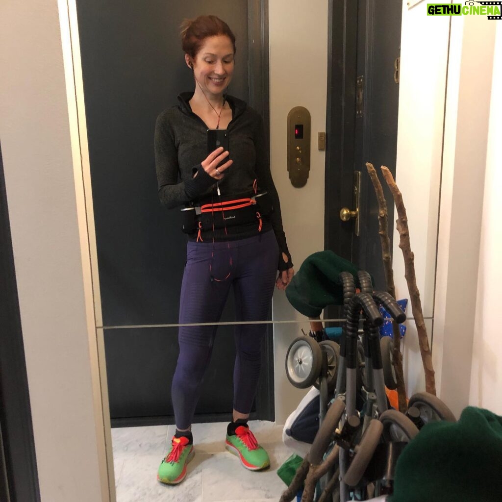 Ellie Kemper Instagram - You knew it had to happen….I am running the @nycmarathon! This will be my first marathon ever and here I am in my cute new marathon running belt. I am honored to be a part of Team #BroSisRuns, raising money for The Brotherhood Sister Sol. This is a nonprofit in NYC dedicated to educating young people and organizing for justice & equity. Please help me reach my fundraising goal if you can!! Any amount is appreciated! Link is in my bio. Guys, I’m just a major athlete now, I am Rocky Balboa, I am raising money for @brosis512, get used to it!!!
