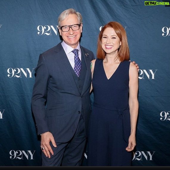 Ellie Kemper Instagram - But could I love this man any more? I was so so happy to chat with @paulfeig at @92ndstreety about all things cocktails, Bridesmaids, random acts of kindness, and gin. His new book #CocktailTime! is out now and absolutely perfect for the holidays!!! 🍸🎉❤️ (photo credit Rod Morata / Michael Priest Photography)