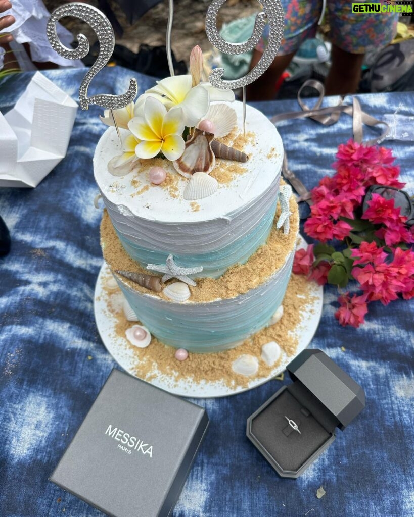 Elsa Dasc Instagram - 🎂 5 choses qui ont rendu mes 29 ans unique 1. Le retour de ma Chiara 🤍 2. Un gâteau si parfait 🍰 3. Des parents heureux😍 4. La présence de mes amis🎵 5. Mes chaussures de mer🪼 #birthdaygirl #islandlife #mauritius ⚓️ @zilecruise 🧁 @pensee_gourmande Collaboration commerciale