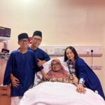 Emelda Rosemila Instagram - My kind of Raya.☺️ Tiada tempat yg lebih bermakna selain berada dibawah ketiak ibu dan suami hehe.😄 Pertama kali mel beraya dihospital tahun ini. Bersyukur sgt masih lagi berpeluang sambut raya dgn Mama. Doakan mama mel sembuh sepenuhnya ya.🙏🏼 Selamat Hari Raya Aidilfitri semua. Maaf Zahir dan Batin.💙 Kesalahan korang semua mel dah ampunkan heehee.😘 Raya,2024.