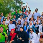 Emelda Rosemila Instagram - Wrap partay Bukan Cinta Sempurna with my amazing team! Aku merindui kamuuuuu! Muah muah!🩵🫰🏻🩵 @aliaramly @kimihabib @mpsegambut Produced by @globalstationsb Theme : Back to school🤩 Byk sgt nak tag yg lain hehehe! Lebiuu!⭐️🩵💫 #bukancintasempurna2023
