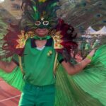 Emelda Rosemila Instagram - Cheering for Edra smlm kat sukan sekolah. Edra jadi mascot team Temenggung. Busy mum carik bulu merak everywhere. Nasib baik ada uncle pejoy @pejoyyahaya yg selalu pantas bila bab2 wardrobe & costume nih😂. Tq uncle Pejoy.🫰🏻 Daddy habis shoot 5am, so tak dpt la join tgk anak peacock dia marching hehe. Mummy sorg jer laa yg cheering, sokay sokay, i always enjoy my own company😄. So proud of my peacock. Congrats Edra! @edrarafaeladlin U did great!💚 19.8.23