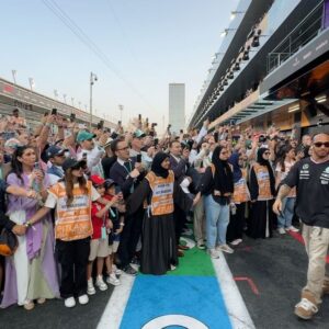 Emily Canham Instagram - apparently all I took is videos this weekend.. Jeddah Grand Prix album 🏎️🫶🏼 vlogs coming asap (asap asap) 

#f1 #SaudiArabianGP #formula1 AD
