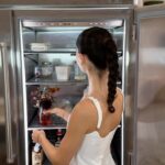 Emily Canham Instagram - fridge restock 😇 #fridgerestock #sundayreset #subzero