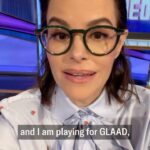 Emily Hampshire Instagram - TONIGHT on @celebrityjeopardyabc: Schitt’s Creek star @emilyhampshire is competing to raise money for GLAAD. Tune in at 8/7c on @abcnetwork. #CelebrityJeopardy