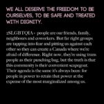 Emily Hampshire Instagram – Today on #TransgenderDayofVisibility, the @teganandsarafoundation announces an Open Letter: Artists Against Anti-Trans Legislation in Canada. For those outside of Canada, the country is often seen as a human rights haven. However, the reality is that Canada is not immune to the global attack on the trans community and their access to inclusive spaces, healthcare and freedoms.
 
More than 400 artists living in or hailing from Canada signed this letter to draw attention to the concerning rise of anti-trans legislation in the country, including proposed bans on inclusive healthcare for trans youth in Alberta, and infringement on the freedoms of gender-diverse youth to use their chosen names and pronouns at school without parental consent in New Brunswick and Saskatchewan.
 
The anti-trans policies taking root in Canada go beyond discrimination – they present a clear risk to the mental and physical well-being of trans individuals throughout the country. The undersigned artists stand against these alarming and destructive policies, and call on our communities and local and national policymakers to put a stop to this concerning surge in anti-trans policy.
 
Read the full letter and view all signatures at teganandsarafoundation.org/open-letter or the link in our bio.