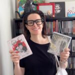 Emily Hampshire Instagram - I’ve always dreamed of visiting the REAL @criterioncollection closet… but for now I’ll just have to settle for the unofficial Canadian closet 📀 🇨🇦