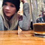 Emily Kinney Instagram - I took this picture at a pizza place in Nashville which has since been destroyed by a tornado. A selfie stolen in a brief moment of solitude while my then-boyfriend used the restroom. I don’t know why I felt the need to take the picture, but I remembered thinking the blurry picture was special because it captured exactly how I felt in the moment. I felt like I was disappearing. B or C for Effort is being released tonight. The night I wrote this song, I could begin to feel all the cloudy confusing bits of myself and the world around me start to pull a little sharper focus. It felt good. I kept going. Happy to get to share this little bit of my story with you and I hope you enjoy. B or C for Effort, I guess.