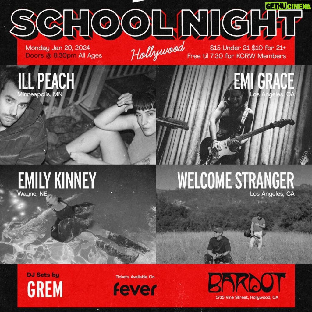 Emily Kinney Instagram - Los Angeles!! I’m so excited to be playing School Night at @bardothollywood !!! Going to be such a fun night!! January 29th!! Go get your tix!!