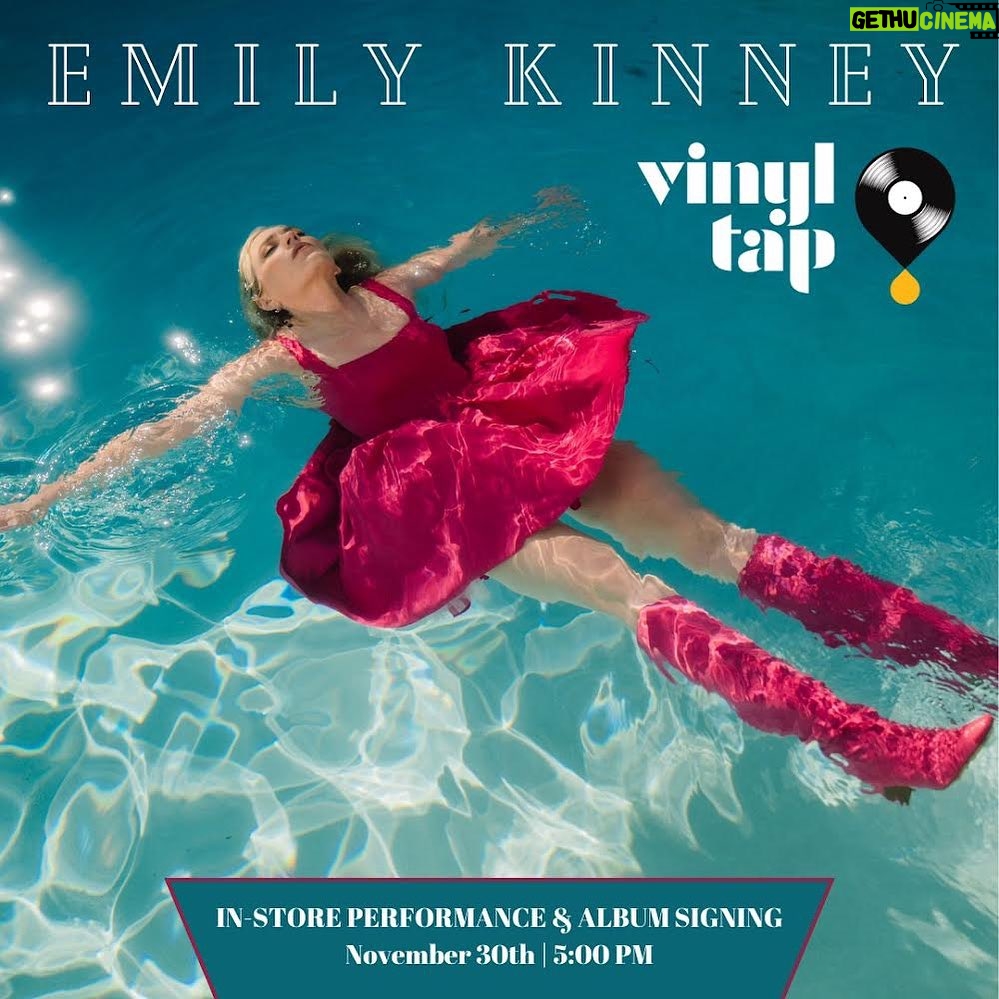 Emily Kinney Instagram - FREE performance and record signing @vinyltapnashville on Thursday, November 30th at 5pm!!!! I can’t wait to meet you and sign your SWIMTEAM records!!!