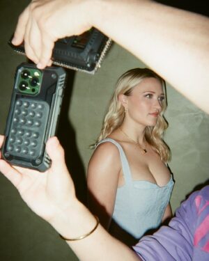 Emily Osment Instagram - pre #paleyfest in my bedroom by superwoman @itsamandalim #35mm
