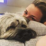 Emily VanCamp Instagram - Happy #nationaldogday to this little princess 💕 It truly is Frankie’s world.. we’re just living in it 😂 #rescuepup