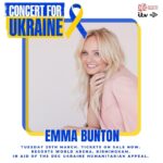 Emma Bunton Instagram - Join me as I will be hosting the Concert for Ukraine on Tuesday 29th March to support the @disastersemergencycommittee Ukraine Humanitarian Appeal and help those affected by the conflict. 🎟Tickets are on sale now from theticketfactory.com or via the link in my stories. The concert will also be streamed live on @ITV @STV #ConcertForUkraine