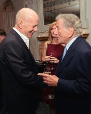 Emma Heming Instagram - We are so saddened to hear of Mr Bennett’s passing. I will personally always remember him for his kind, graceful and gentle demeanor. An evening spent with Tony and Susan was the best NY date night one could ever ask for. 
And his talent, boy his talent—we stand in awe and admiration. I especially applaud the final chapter of his career, as he continued to dazzle and elicit nothing but joy and excitement performing selflessly despite his Alzheimer’s diagnosis. It was a beautiful reminder that we should never allow society to dictate or dismiss anyone because of their cognitive challenges but instead provide the room for them to flourish.
When he hit the stage, he shined and everyone around him beamed! 
Thank you to Mr. Bennett and his family for shining a bright light on this disease. It has and will forever be so meaningful and impactful to me. 
As Mr. Bennett said, “Life is a gift, even with Alzheimer’s.” 💜