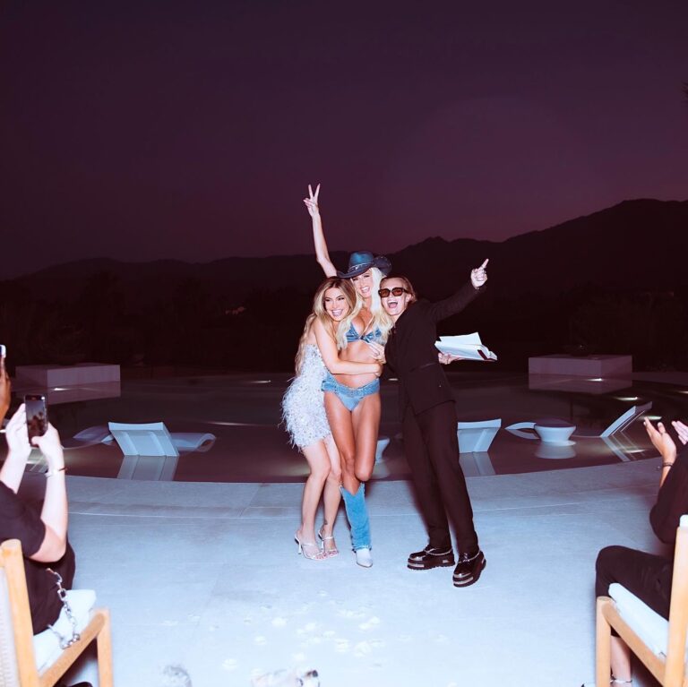 Emma Hernan Instagram - If you don’t marry your best friend in a denim bikini with matching hat and boots are you even best friends?!? 💍… Another HUGE congratulations to my fav couple @chrishell.stause & @gflip , honored to officiate your beautiful wedding, best weekend ever!!!! Love you both so much😍😍😍😍😍