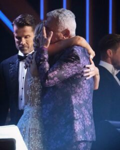 Emma Slater Instagram - We are a family ❤️ sharing the best years of my life with my stunning sisters and brothers on stage has been the privilege of a lifetime. Dancing for Len Goodman tonight all as one was an honor and a moment I think I’ll never forget, making time stand still for me. I looked up at the ceiling, looked at all the parts of the ballroom so I can remember every part of my time here. Grateful is too small a word. Thankful that this moment of Bruno and I was captured, this was after Len’s tribute dance was over and Bruno’s reaction really got me. Life is short. Spend it with those who make your life magic ❤️