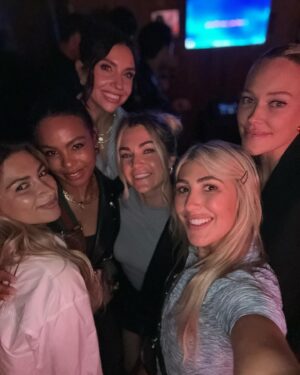 Emma Slater Instagram - Celebrating @jennajohnson last night. Was such a good night, my voice is gone from too much Karaoke!! 🎤 How lucky am I to have these people in my life. Happy 30th birthday Jenski, I bloody love you 🥰