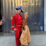 Emma Slater Instagram - It’s Disney night on @dancingwiththestars!! How do you like our Fantasia inspired Paso outfit?! PLEASE VOTE!! RIGHT NOW text Mauricio x10 to 21523 and vote online at the link in the bio, we need your vote to be safe and continue this amazing dancing experience!! ✨🙏🏻 many many thanks you guys
