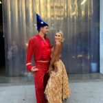 Emma Slater Instagram - It’s Disney night on @dancingwiththestars!! How do you like our Fantasia inspired Paso outfit?! PLEASE VOTE!! RIGHT NOW text Mauricio x10 to 21523 and vote online at the link in the bio, we need your vote to be safe and continue this amazing dancing experience!! ✨🙏🏻 many many thanks you guys