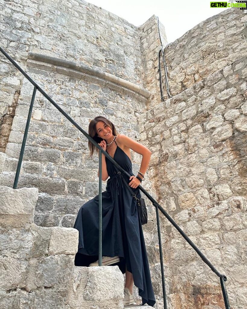 Emmanuelle Chriqui Instagram - Ahhhh #ff to 5 magical days in Dubrovnik, Croatia.. this place has been on my bucket list forever and it did not disappoint!! Walking around the old town and getting lost in the alley ways finding the perfect place to eat ( everywhere was amazing and hands down best seafood pasta I have ever had!! ) Every view was stunning and swimming in the Adriatic Sea was heavenly.. we took a boat ride and visited the islands and swam in the green cave. We had the best skipper- Tom who took us to see places and swim in the most gorgeous unpopulated coves, and visited the most charming town of Lopud.. I look so forward to discovering the rest of Croatia because there is so much more splendor to see! Traveling with my love @samtrammellofficial was a dream as always… Wishing you an amazing weekend ahead. #HappyFriday and #ShabbatShalom❤️ 📸 @samtrammellofficial
