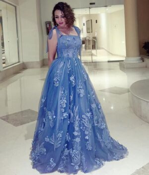 Emy Talaat Zakaria Instagram - Dress design: @one__wedding 🩵
#emytalaatzakaria 
#ايمى_طلعت_زكريا