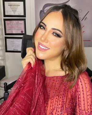 Emy Talaat Zakaria Instagram - Thank u 💕
dress design: @dema_couture1 
Makeup : @hanan_ibraahim