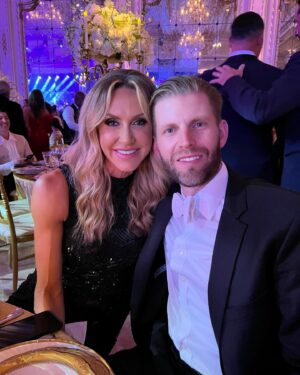 Eric Trump Instagram - Happy anniversary to my amazing wife @laraleatrump! You are an amazing mother and absolute rockstar in life! Luke, Carolina, the dogs and I love you very much!