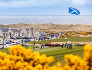 Eric Trump Instagram - My father and I are on our way back from a phenomenal visit to @trumpscotland, @trumpturnberryscotland and @trumpdoonbeg. From breaking ground on the new MacLeod Course at Trump Scotland to an exceptional Welcome Ceremony and visit with the team at Trump Turnberry to experiencing Irish tradition and charm at Trump Doonbeg, this was a truly momentous occasion!