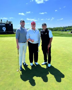 Eric Trump Instagram - An amazing day playing in the @livgolf_league Pro-Am with @realdonaldtrump and @preedgolf! Ready for a great weekend of golf at @trumpgolfdc
