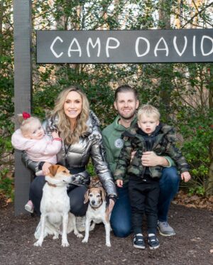 Eric Trump Instagram - Happy anniversary to my amazing wife @laraleatrump! You are an amazing mother and absolute rockstar in life! Luke, Carolina, the dogs and I love you very much!