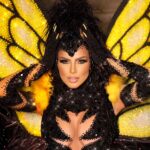 Erika Schneider Instagram - Não é a Beyoncé! A abelha-rainha do Carnaval é Erika Schneider 🐝 A musa da Porto da Pedra está atravessando a Sapucaí com muito brilho e beleza, como manda o figurino. A gata já havia arrasado no Anhembi e agora é hora de dar o nome na passarela mais famosa do samba. Brilha demais ✨️ 📷: Leandro Muller