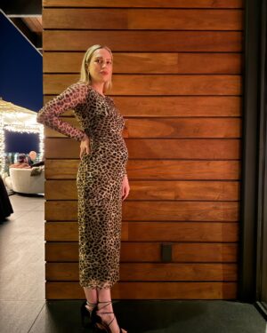 Erin Foster Instagram - Took my new personality (being pregnant) out to a holiday party.
