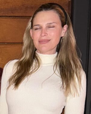 Erin Foster Instagram - Took my new personality (being pregnant) out to a holiday party.