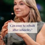 Esther Perel Instagram - Every day I work with couples who have been devastated by infidelity, navigating through the shattered trust that accompanies such betrayal. So how do we reconcile what is universally forbidden yet universally practiced? Visit the link in my bio for the full episode of my conversation with On Purpose hosted by @JayShetty, where we discuss this topic and much more.