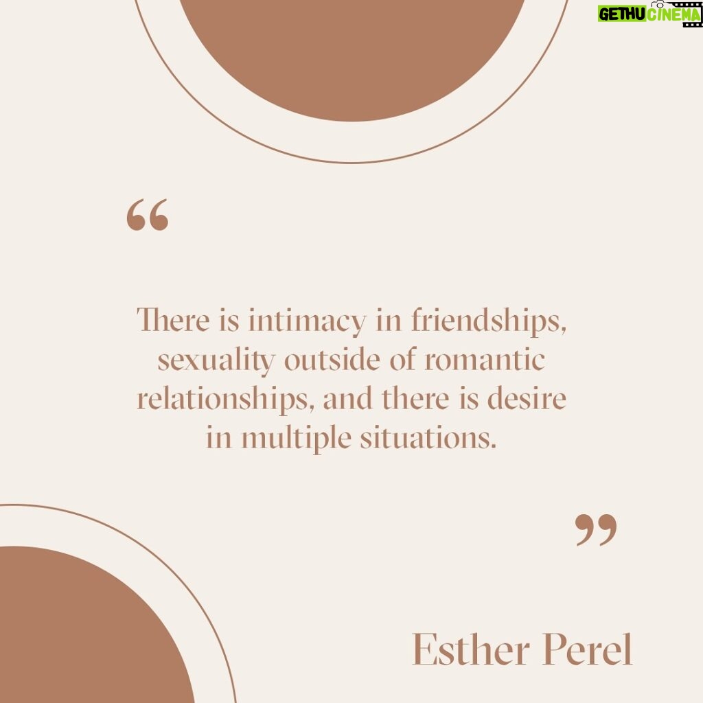 Esther Perel Instagram - Intimacy extends beyond romantic bonds, yet we frequently place the burden of fulfilling all our intimate needs solely on our partners. How might we redistribute this responsibility to foster healthier dynamics? Recently, I had the pleasure of speaking with @dailyfrontrow to discuss why modern dating feels so lonely today and what we can do about it. We also delved into details about my upcoming tour. Visit the link in my bio to read our full conversation.