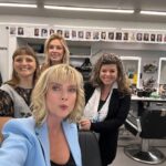 Eugenia Kuzmina Instagram - 🎬🎸 Saturday mornings on set with the most lovely make up hair team @catherine_heysmakeup @nadinemann7397 @roseannalarner for @davidayermovies @jasonstatham movie …. So greatful for adventures and everyone on set is beyond amazing 💜🦋🎞️