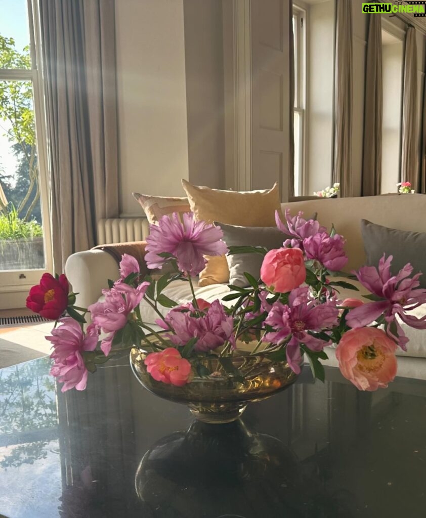 Eugenia Kuzmina Instagram - #wildflowersuk 🌸🦋in love with @heckfield_place … can’t be late for @royalacademyofdramaticart 💜 thank you to hotel for getting there on time 🌸 miss my kids 💜