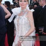 Eugenia Kuzmina Instagram - #marcellomio movie @festivaldecannes 🎞️🦋💜 make up @fredmecene @fredmecenebeauty hair @jordan___way dress @fervanspall ( your story about your husband and a dress truly touched me so homage to your talent ) jewelry @baroqco_official , best team @anne.pourbaix @jamilaouzahir 💜